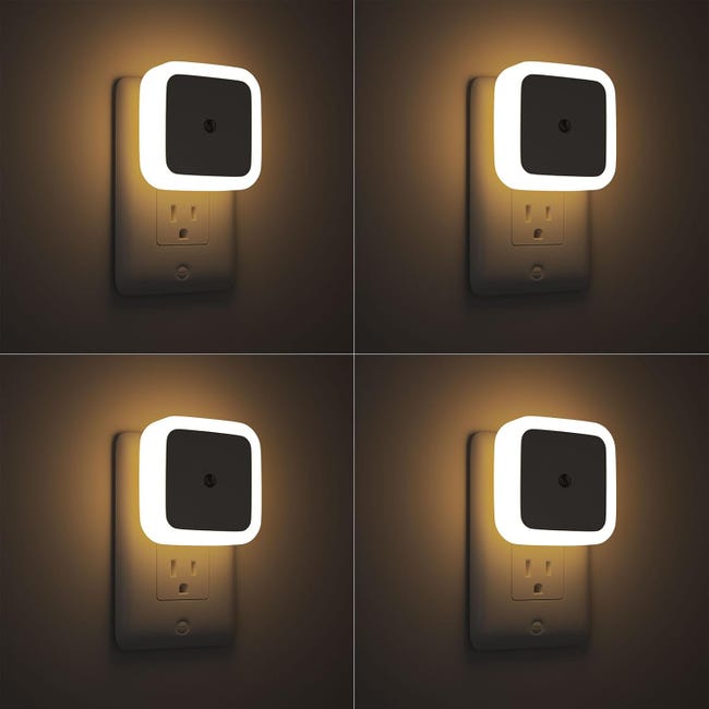 4er-set Bewegungssensitive Nachtlichter – Automatische Aktivierung, Warmes Licht – Für Flur Und Badezimmer