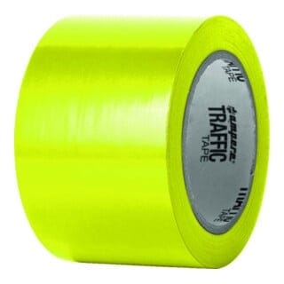 A.M.P.E.R.E. Traffic Tape Standard 0,15 mm Dicke 75mm x 33m Gelb