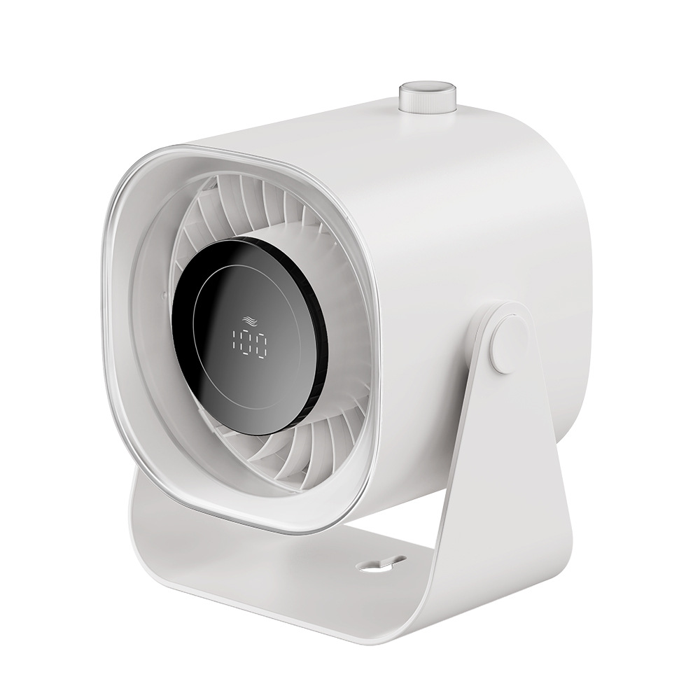 Praktischer Mini-tischventilator, Einfach Aufzuhängen, 5000 Mah Wiederaufladbarer Akku Zur Luftkühlung.