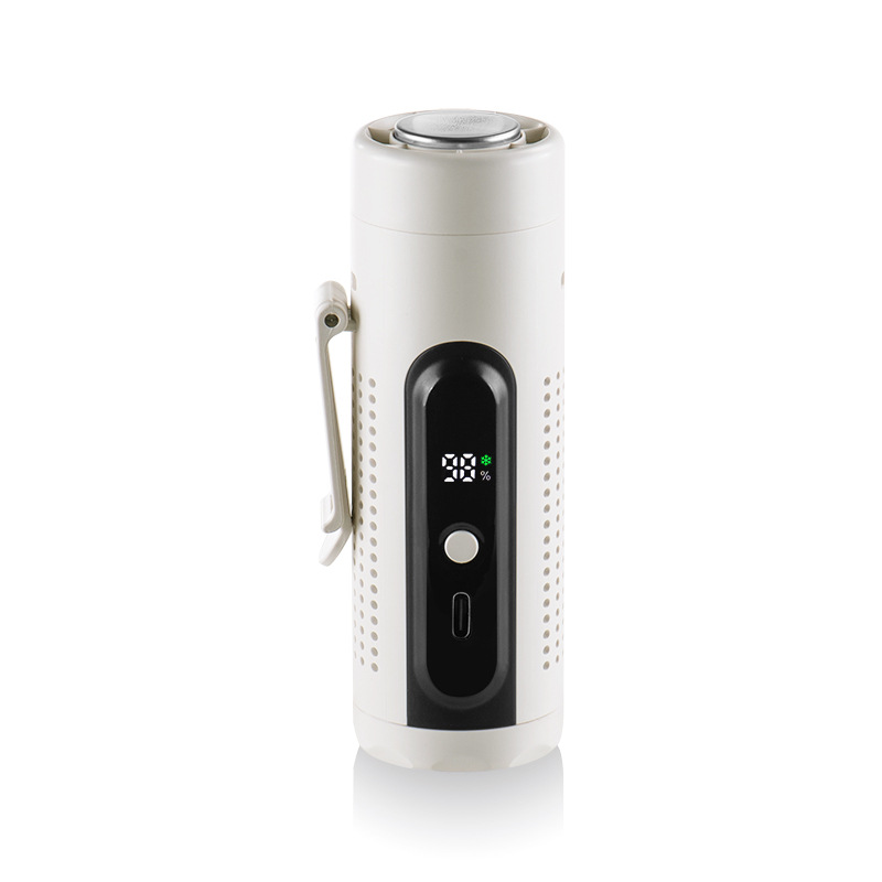 Tragbarer Handventilator Mit Turbinenkühlfunktion, 360°-luftstrom Und Multifunktionsclip (weiß).