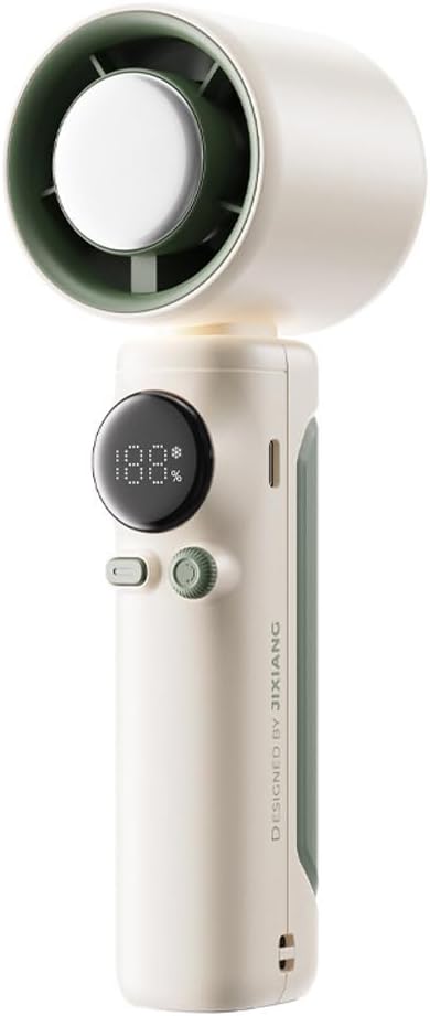 Mini-turbinenventilator Für Unterwegs Mit 100 Einstellbaren Geschwindigkeitsstufen, Usb-aufladbar, Ideal Für Reisen Und Büro.