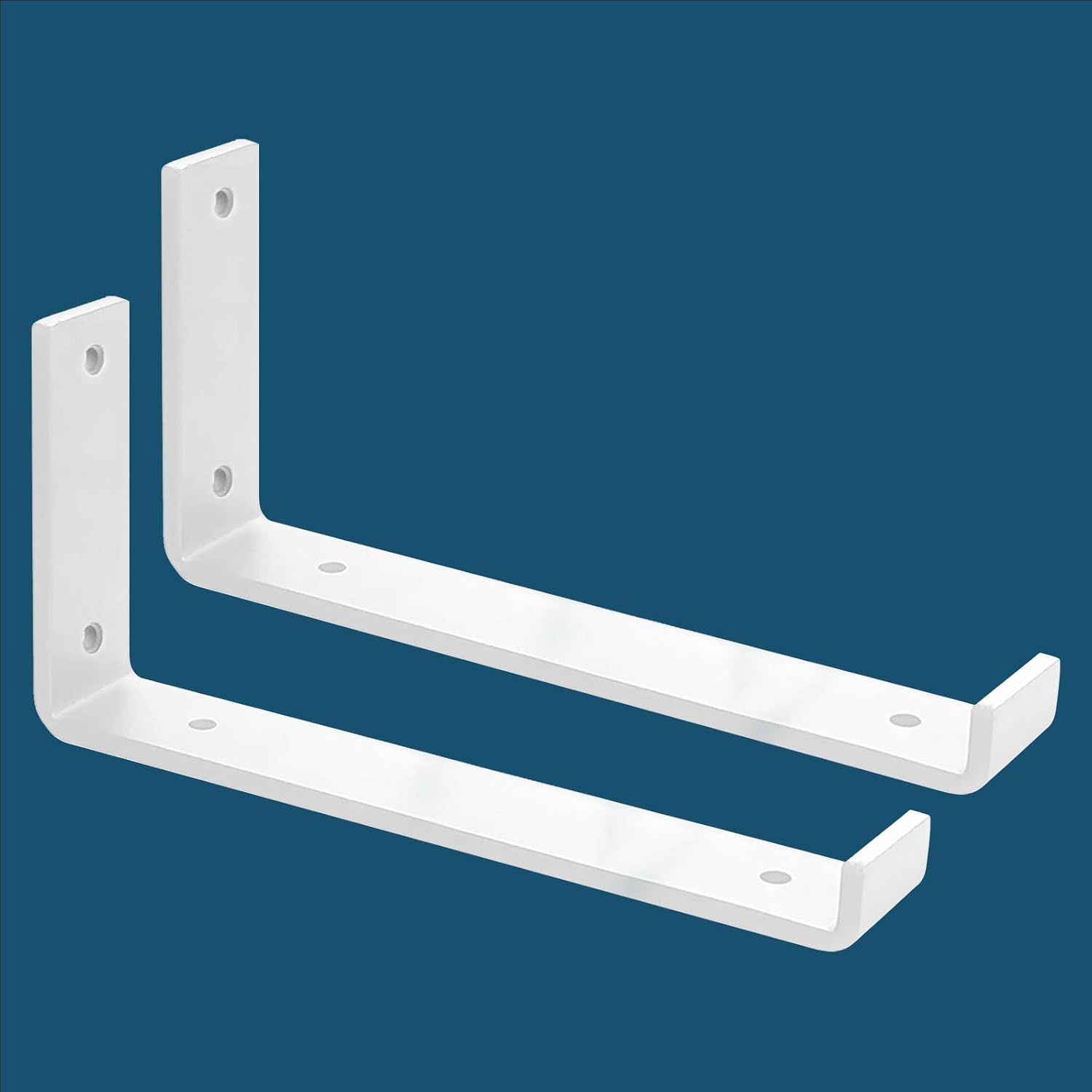 Set Mit 2 Wandhalterungen Für 5 Mm Dicke Gerüste - Wandhalterung - Mit Passenden Weißen Schrauben (30 Cm)