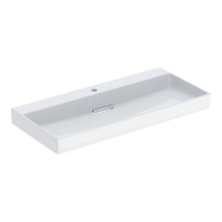 Geberit Waschtisch One 105cm, m HL mi, o. ÜL, we. K-Tect/Bl we.