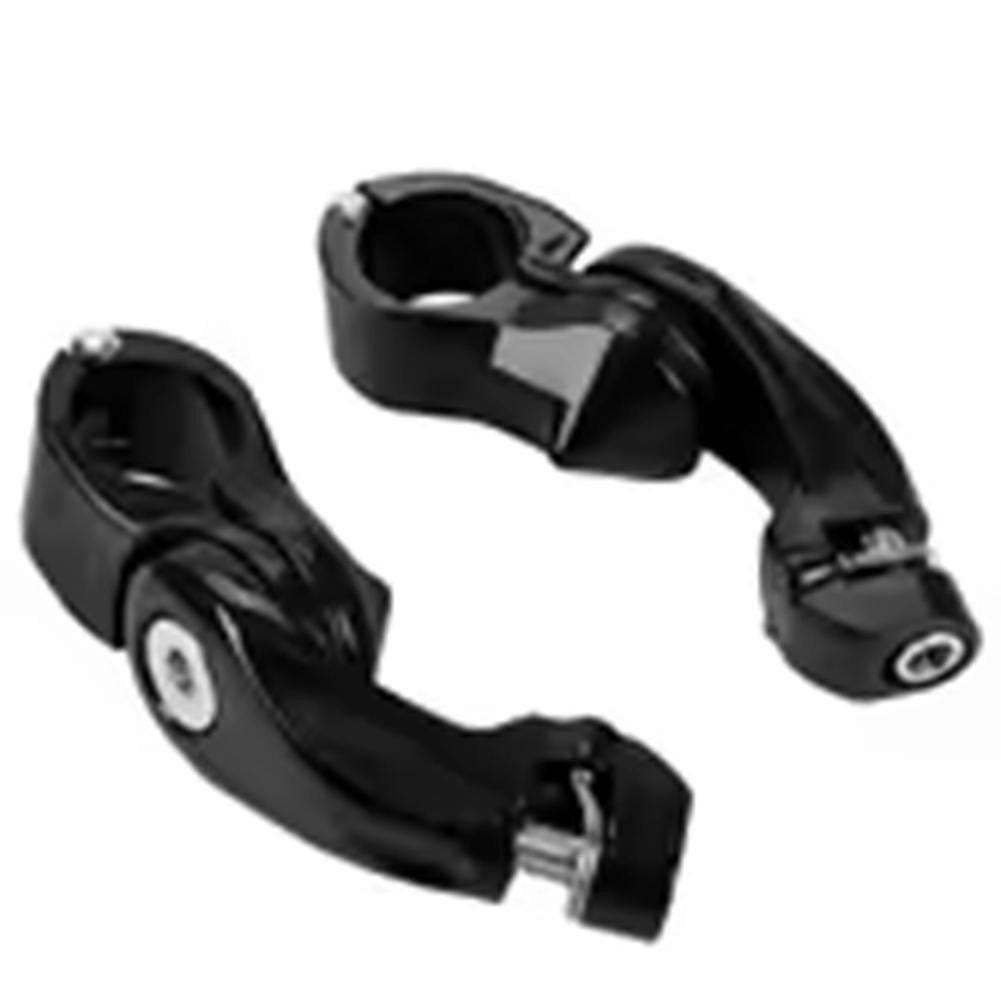 Verchromter Motorrad-fußrastenadapter (männlich) Sowie Motorschutzbügel- Und Fußrastenbefestigungsklemmen Für Harley Softail Cafe Racer