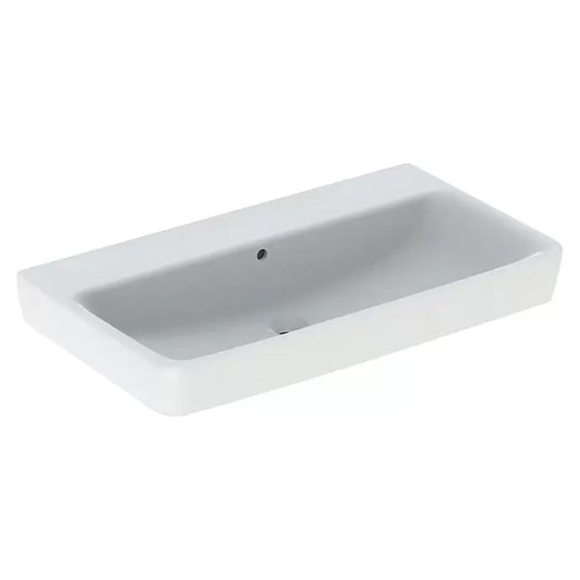 Geberit Waschtisch Renova Plan 85x48cm, o. Hahnl., m ÜL, weiß KeraTect