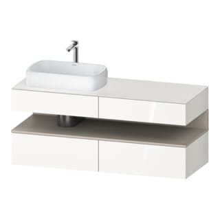 Duravit Waschtischunterschrank Qatego 140x55x60cm, T m/we g, Pl, Beck. li