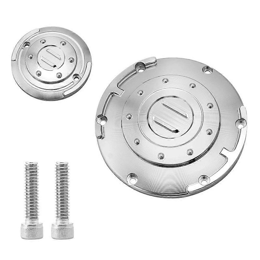 Derby Motorrad-kupplungsverteilerdeckel, Inspektionsdeckel Für Hauptbremszylinder Für Harley Sportster Xl 883 1200, Farbe Silber.