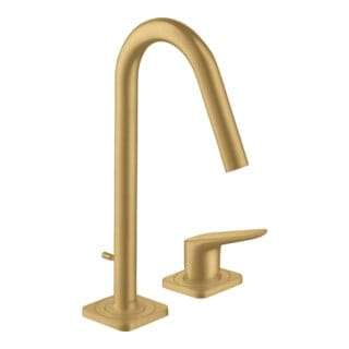 hansgrohe 2-Loch-Waschtischarmatur 160 Axor Citterio M A 135mm, m ZugstAblGar, brush. gol opt