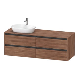 Duravit Waschtischunterschrank Ketho.2 160x55cm, B L, N Nat, 4 Schub., wandhängend