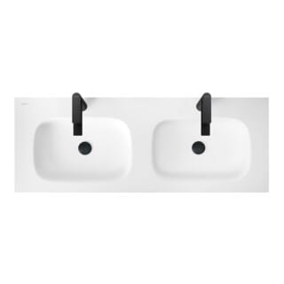 Duravit Waschtisch-Einhebelmischer Tulum M Ausl. 135mm, o. Zugst.Abl.Gar., sw matt