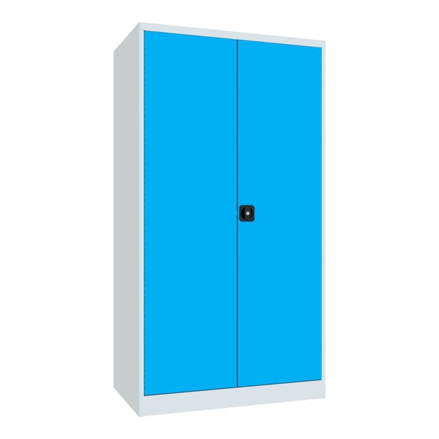 Pavoy Schwerlastschrank, 3 Fachböden a 200 kg, 3 Schubladen a 175 mm, Ral 7035/5012