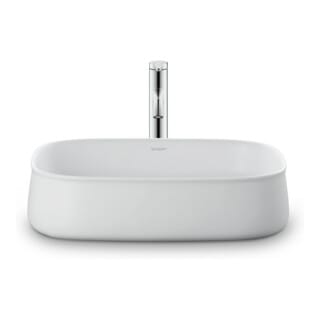 Duravit Aufsatzbecken Zencha 55x39cm, o L, Ü, HLB, gs, we s-matt