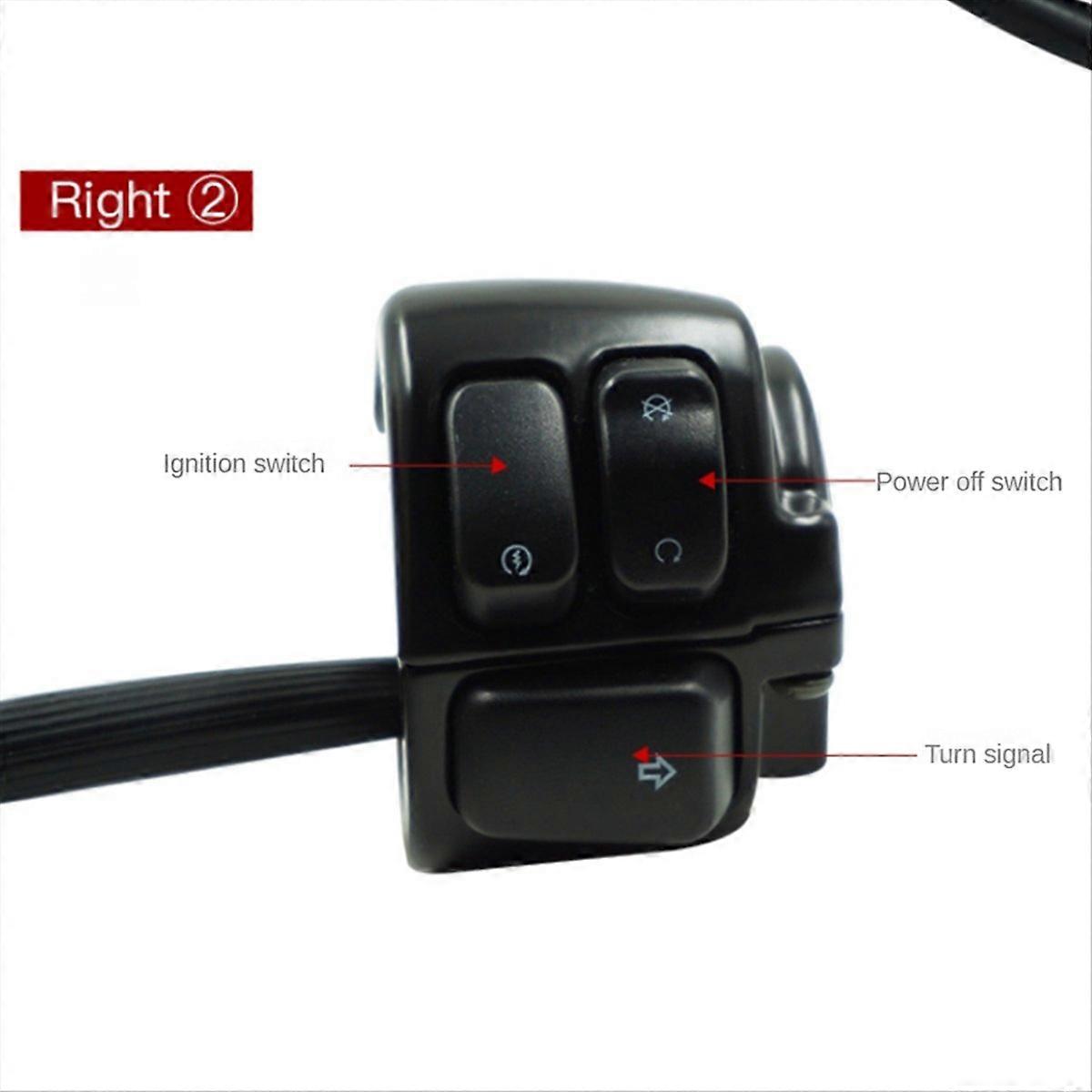 Für Xl883 Lenkerblinkerschalter, 1 Zoll, Schwarz