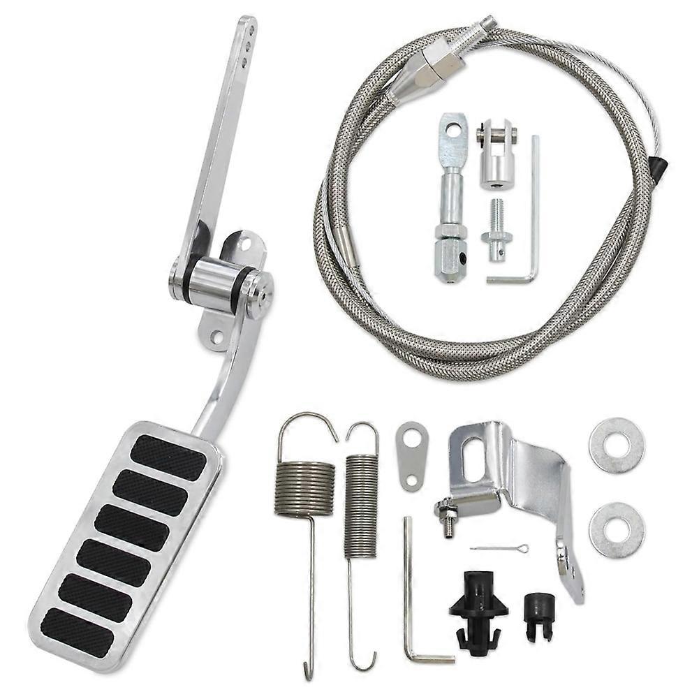 Universelles Gaspedal Aus Aluminium Mit 91 Cm (36 Zoll) Langem, Ummanteltem Gaszug Aus Edelstahl Und 61 Cm (24 Zoll) Langer Schutzhülle – Autozubehör