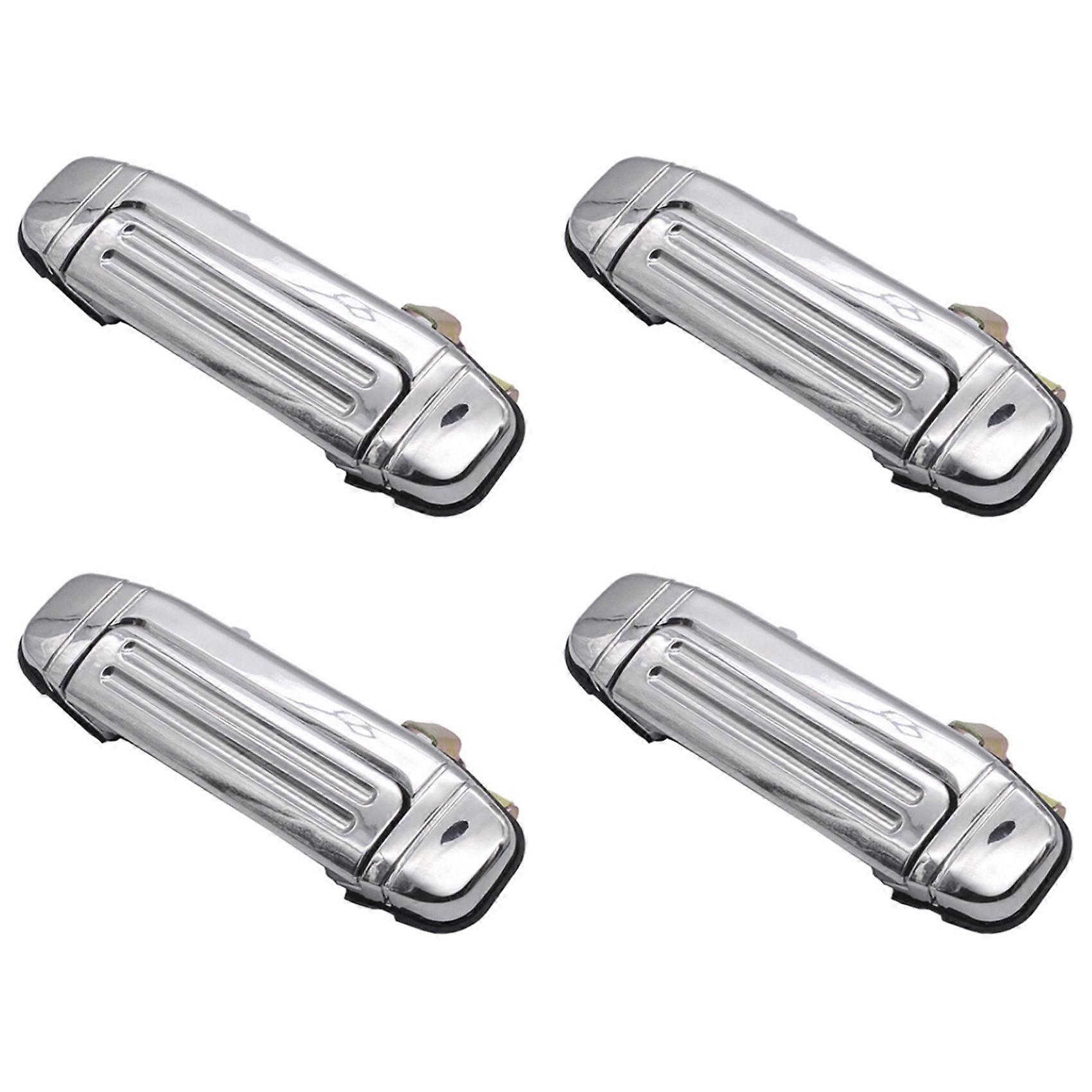 4 Verchromte Außentürgriffe Für Die Hinteren Linken Türen (mr156877) Für Mitsubishi Montero Pajero V31 V32 V33 1997-2000