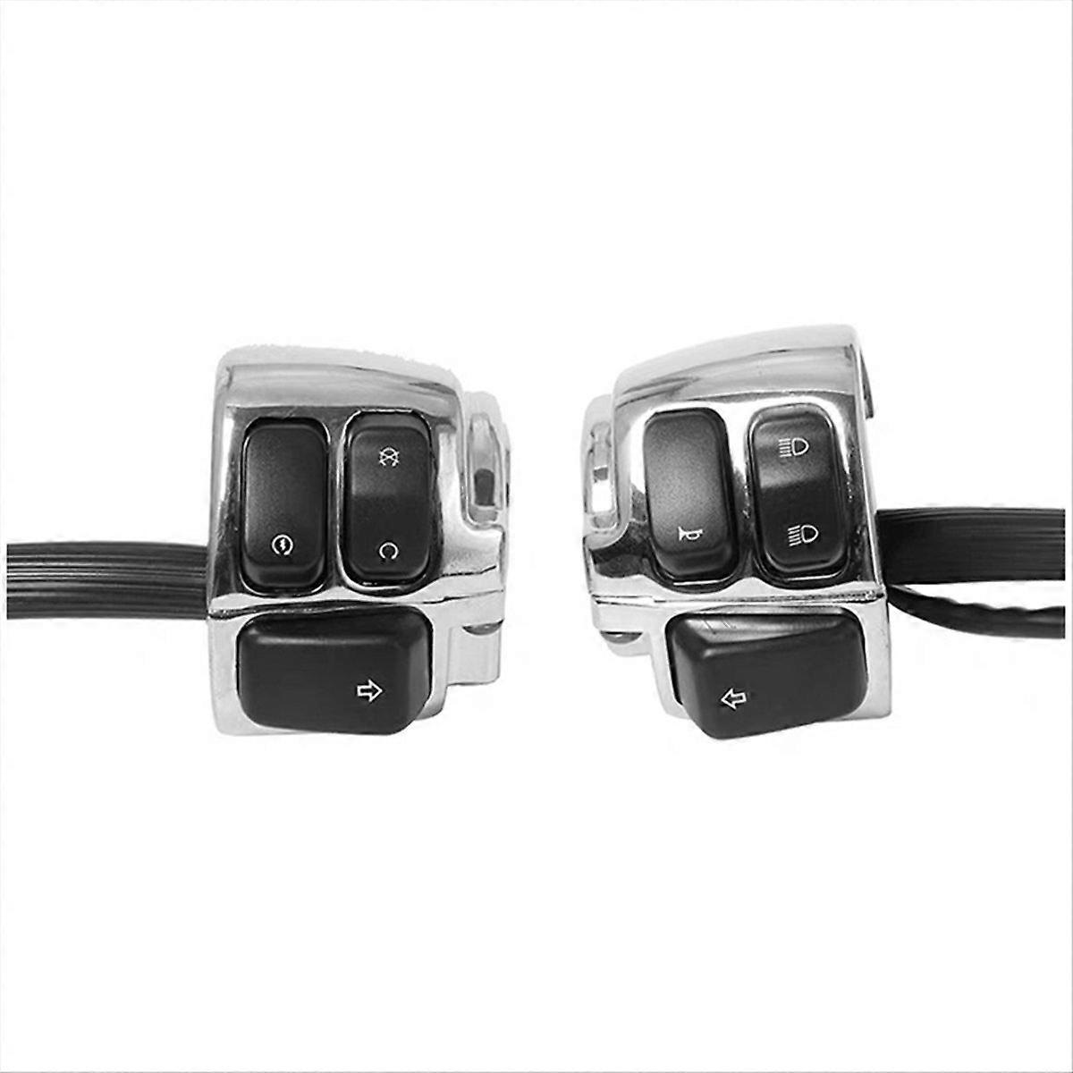 Für Xl883 Lenkerblinkerschalter, 1 Zoll, Silber