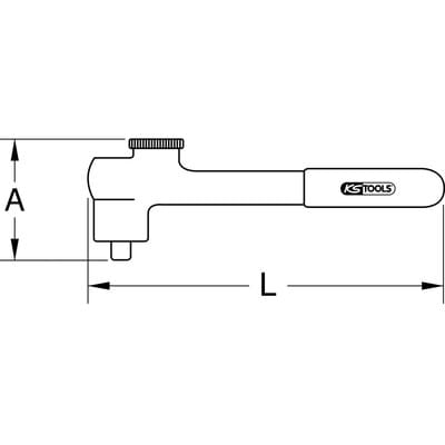 KS Tools 1/2" Isolierte Umschaltknarre, 32 Zahn