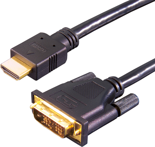 E+P Elektrik HDMI-Adapterkabel 2m,sw HDMI3