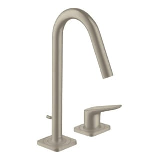 hansgrohe 2-Loch-Waschtischarmatur 160 Axor Citterio M A 135mm, m Zugst.Abl.Gar., brush. ni.