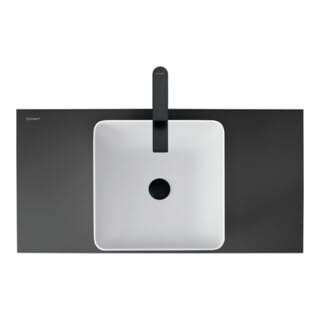 Duravit Waschtisch-Einhebelmischer Tulum XL Ausl. 155mm, o. Zugst.-Ablaufgarn., sw m