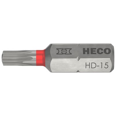 HECO Bits, HECO-Drive, HD-15, Farbring: rot, im Blister