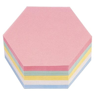 Magnetoplan Kommunikationskarte Wabe, 190 x 165 mm, 500 Stück, sortiert, 500 Blatt