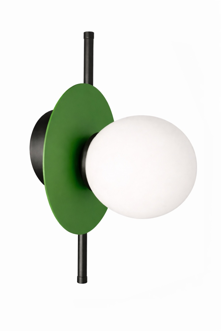 Wandleuchte 1xe14 Luma Black/khaki