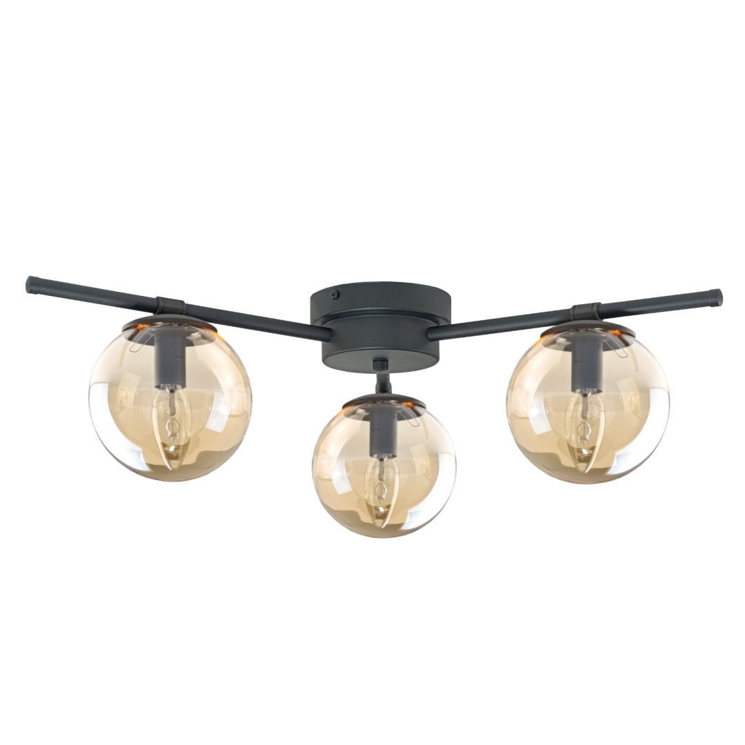 Deckenleuchte 3xe14 Apeks Bernstein Keter Lighting