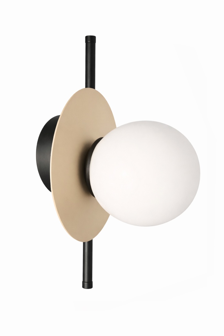 Wandleuchte 1xe14 Luma Black/latte