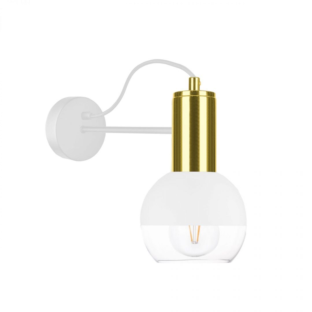 Wandleuchte 1xe27 Arne White/gold