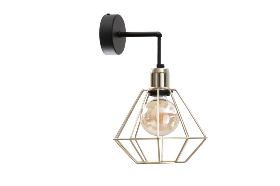 Wandleuchte 1xe27 Como Gold