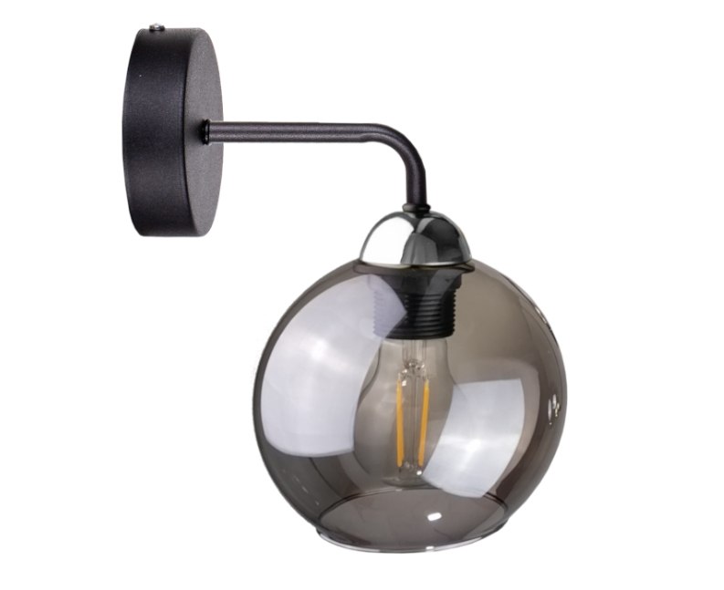 Wandleuchte 1xe27 Cosmo Black/silver