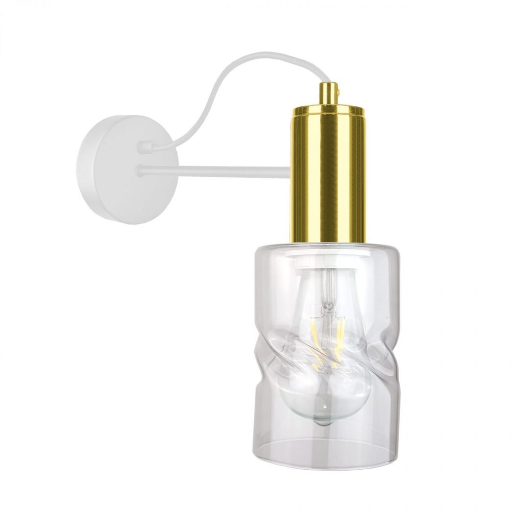 Wandleuchte 1xe27 Inger White/gold