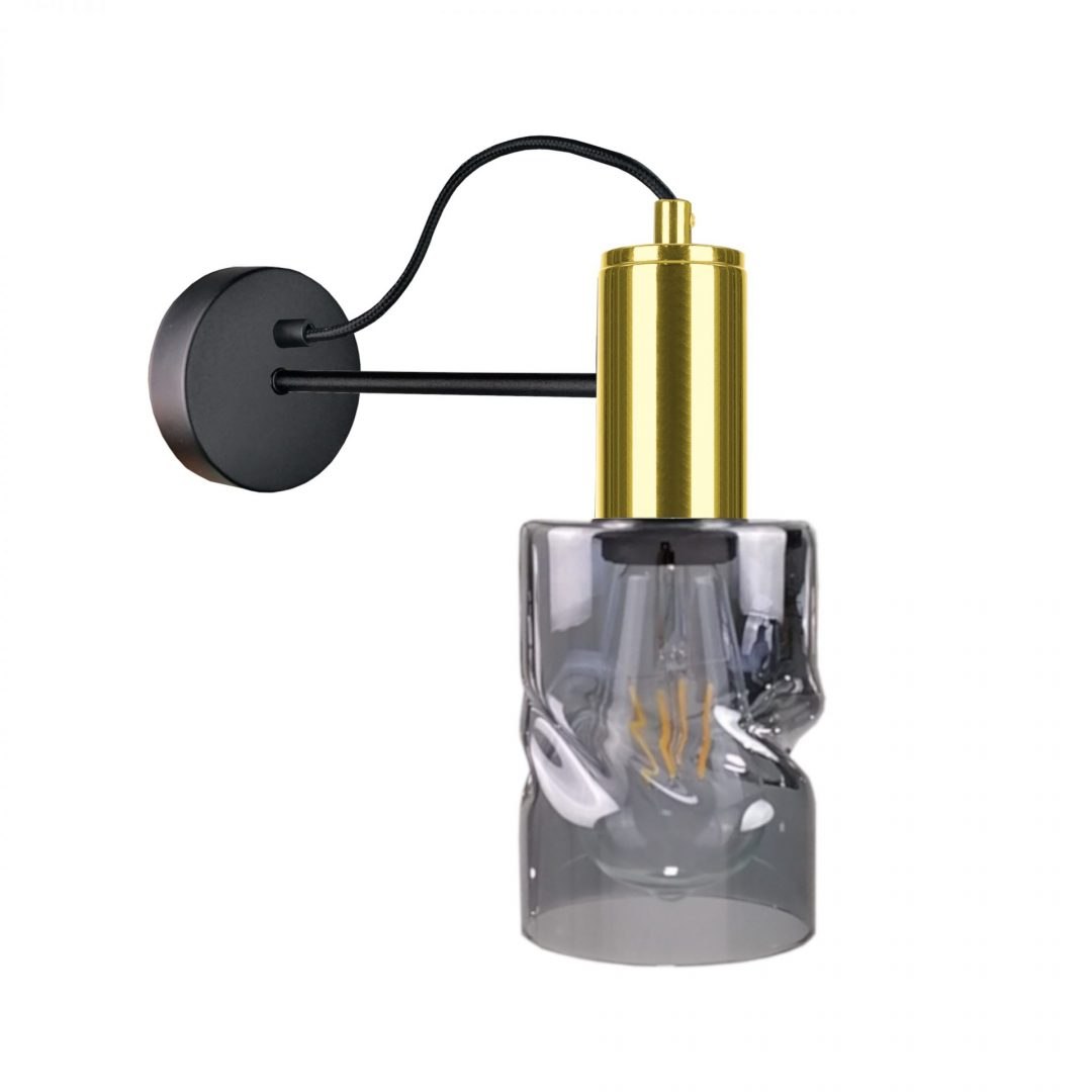 Wandleuchte 1xe27 Inger Black/gold