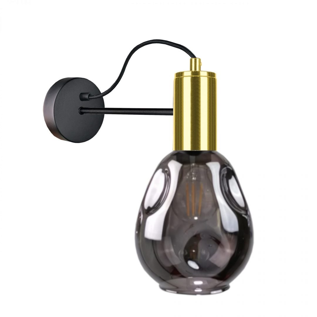 Wandleuchte 1xe27 Kari Black/gold