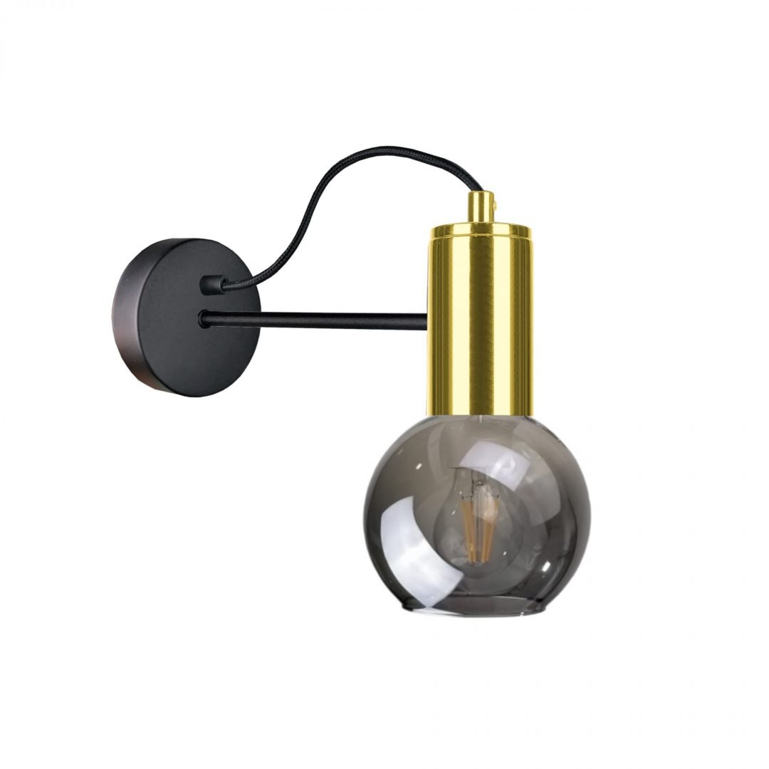 Wandleuchte 1xe27 Liv Black/gold