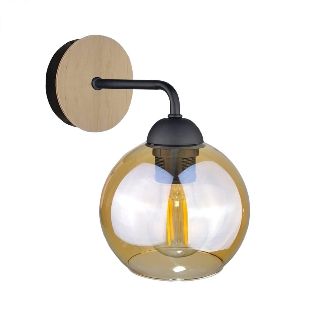 Wandleuchte 1xe27 Melle Wood