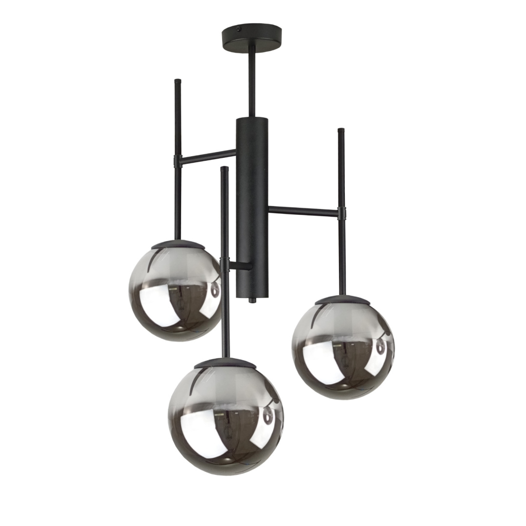 Deckenleuchte 3xe14 Apollo Rauchgrau Keter Lighting