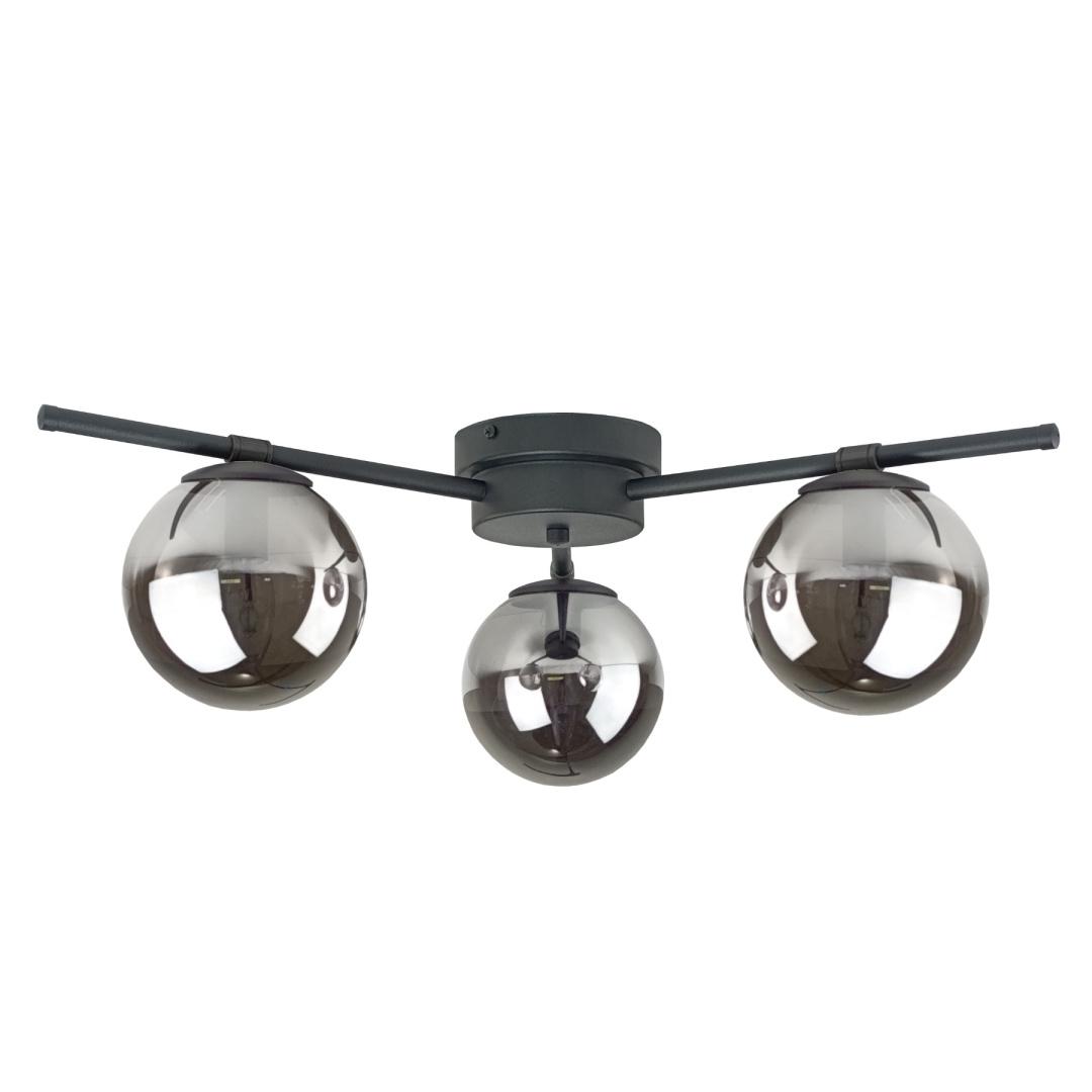 Deckenleuchte 3xe14 Apeks Rauchgrau Keter Lighting
