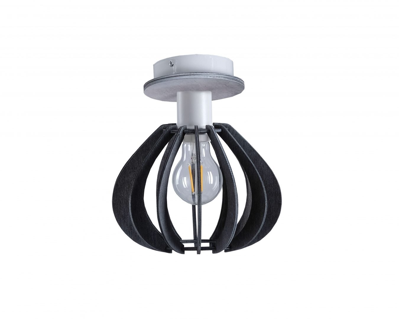 Deckenleuchte 1xe27 Nicoleta Grey 830 Keter Lighting