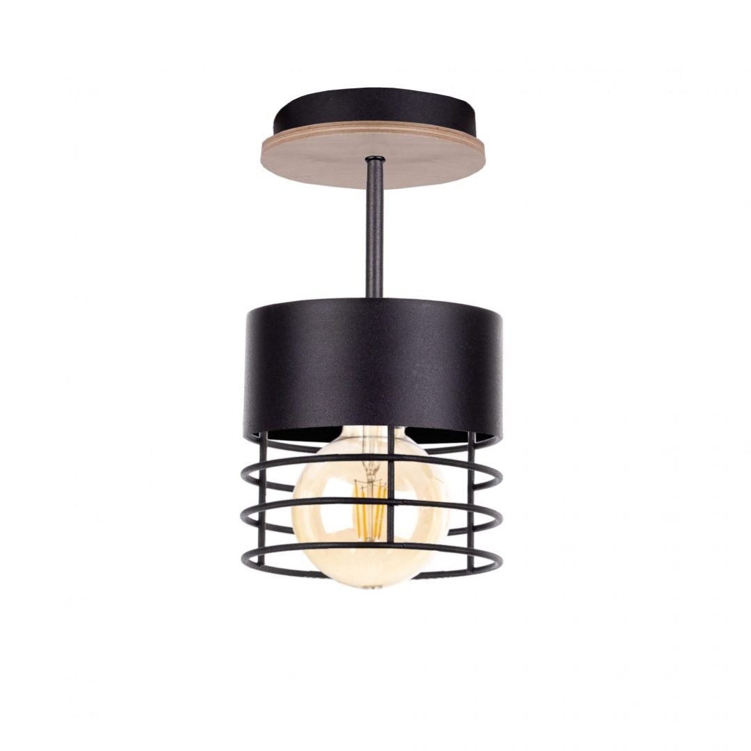 Deckenleuchte 1xe27 Casa Schwarz Holz Keter Lighting