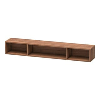 Duravit Regalelement L-Cube 80x14cm, Nussb Nat, 3 Fächer, horizontal