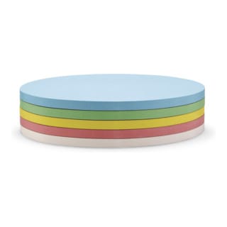 Magnetoplan Kommunikationskarten selbstklebend, 250 Stück, 5-farbig sotiert, Ovale 110 x 190 mm