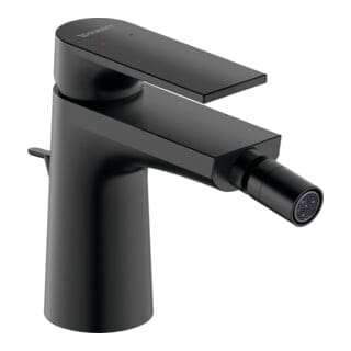 Duravit Bidet-Einhebelmischer Tulum Ausl. 126mm, m Zugst.-Ablaufgarn., sw m