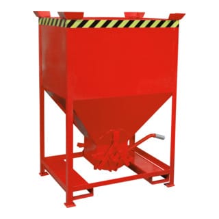Bauer Südlohn Silobehälter SG 600, lackiert, Feuerrot