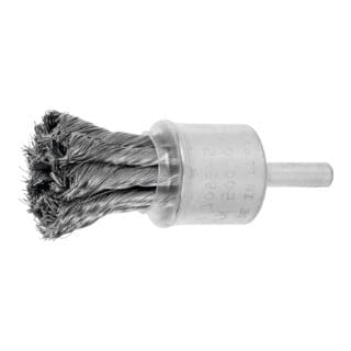 Lessmann Gezopfte Pinselbürste INOX-Draht, Bürsten-⌀xBorstenstärke: 22X0,25 mm