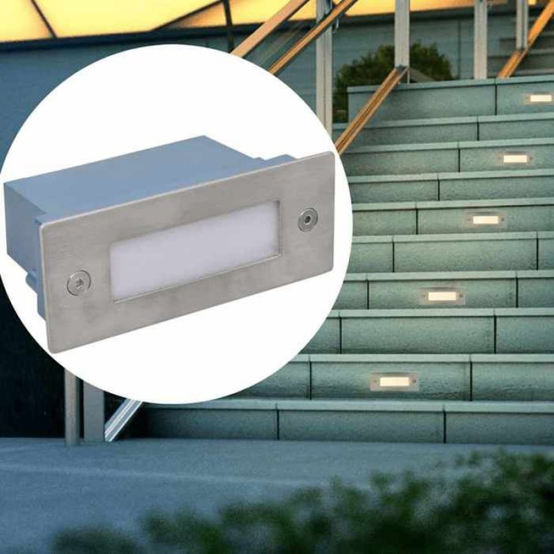 Led-einbauleuchte – Vidaxl – 2 Stück – Silber – Ip54 – 44 X 111 X 56 Mm