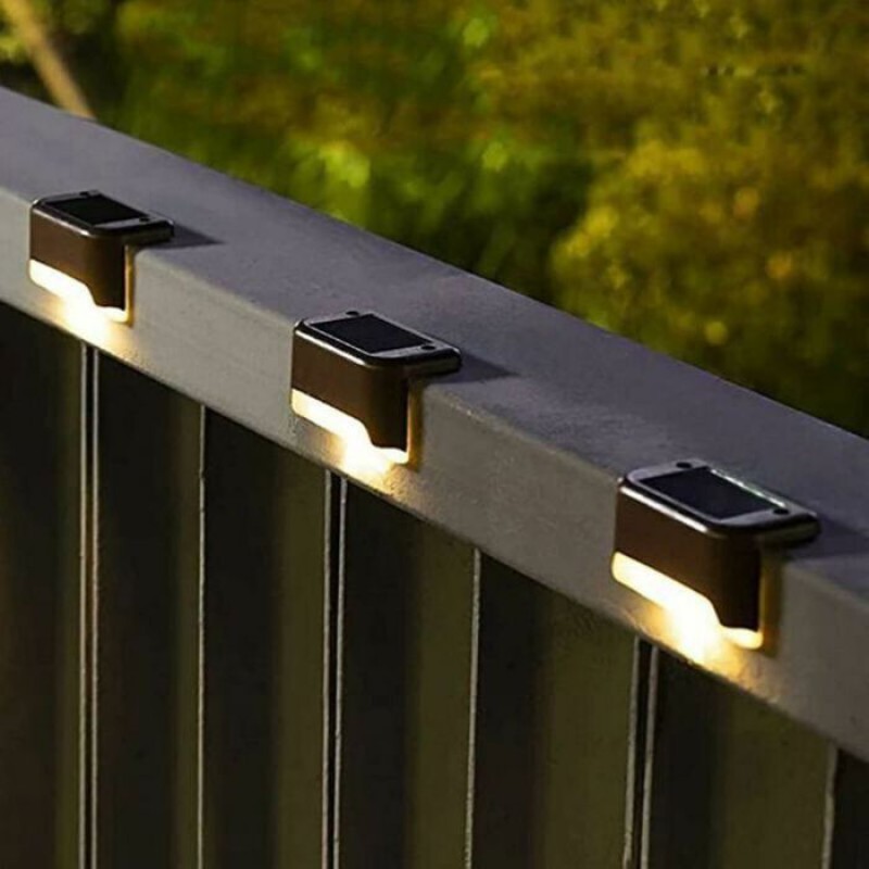 Gartenlampe – Set Mit 16 Wasserdichten Led-solar-außenleuchten Für Treppen, Stufen, Zäune Und Wege
