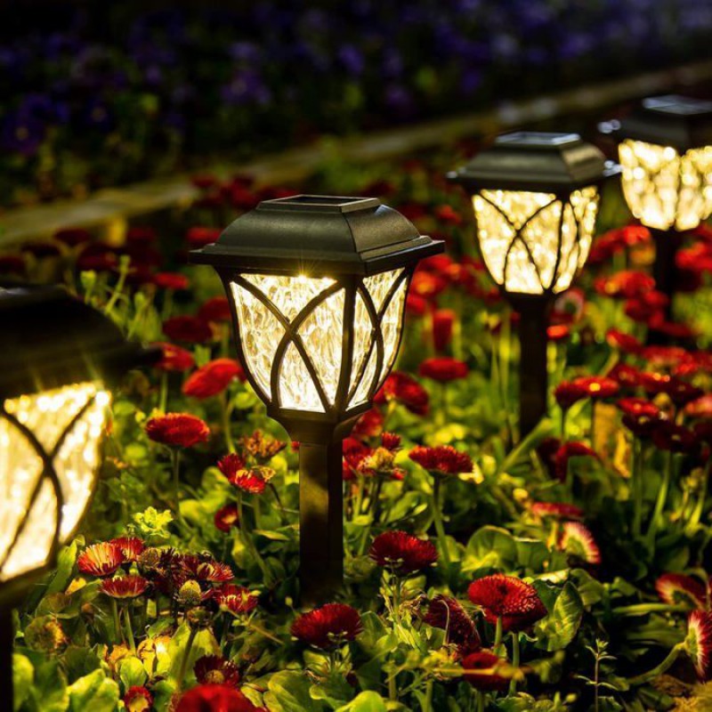Solar-gartenleuchten Für Den Außenbereich, Set Mit 6 Wasserdichten Led-solar-gartenleuchten (warmweiß)