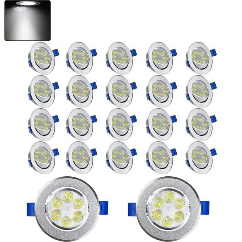 Led-einbaustrahler – 3 W – 20er-pack – Warmweiß – Einfache Installation